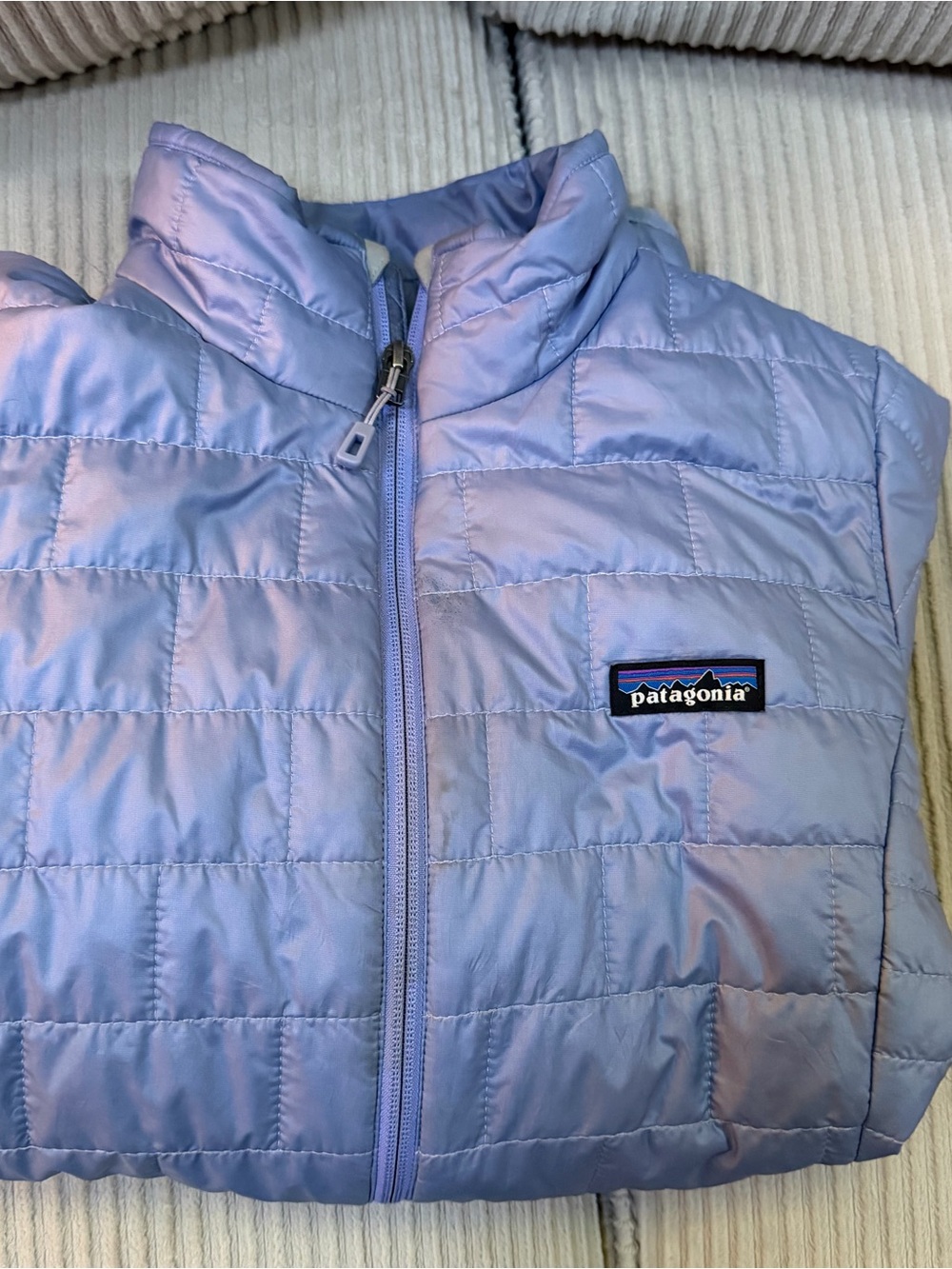 Patagonia Nano Puff Light Purple Quilted Jacket
